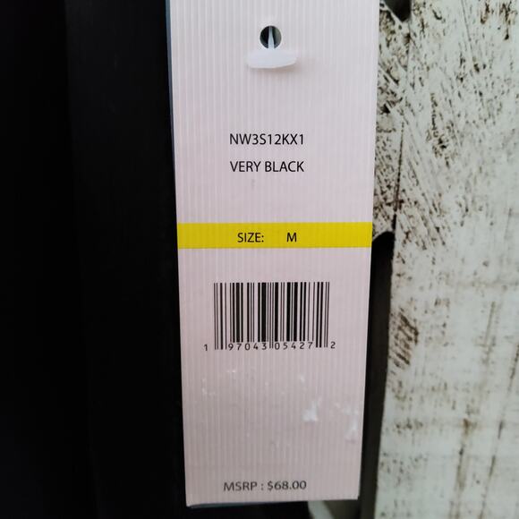 Nanette Lepore Women's Flutter Sleeve Ruffle Neck V-Neck Pullover Top in Black - Picture 8 of 8